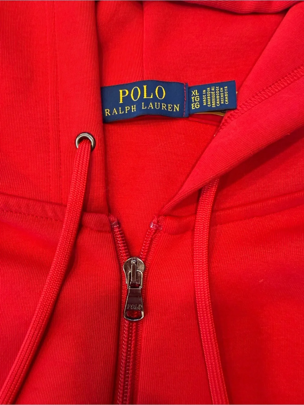 Polo Ralph Lauren Men's Classic Fleece Full-Zip Hoodie RL 2000 Red XL NWOT